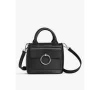 Claudie Pierlot Noir / Gris Anouk Mini Leather Crossbody Bag