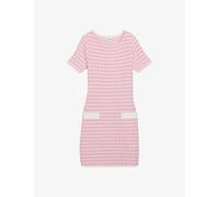 Claudie Pierlot Womens Divers Two-tone Knitted Straight-cut Tweed Mini Dress S