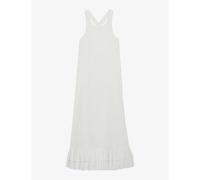 Claudie Pierlot Womens Naturels Rowe Scoop-neck Cotton Midi Dress 6