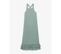 Claudie Pierlot Womens Verts Rowe Scoop-neck Cotton Midi Dress 6