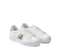 Claudin Breathable Leather Trainers White