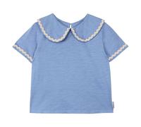 Claudine collar T-shirt Odetta Organic cotton Blue 4 years
