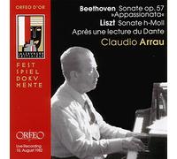 Claudio Arrau - Beethoven - Sonate op.5 Appassionata" / Liszt - Sonate h-Moll, Apres une lecture de Dante
