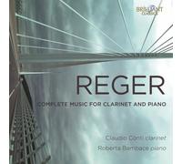 Claudio Conti - Reger Complete Music for Clarinet and Piano - CD - M4z