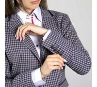 Claudio Lugli CALIFORNIA DOGTOOTH WOMENS JACKET - Grey - 14.0