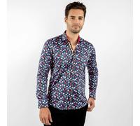 Claudio Lugli Cappadocia Floating Hot Air Balloons Print Shirt - 3XL - Navy