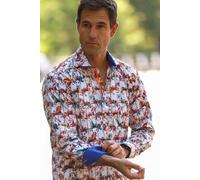 Claudio Lugli Carousel Horses Print Shirt - White - XXL