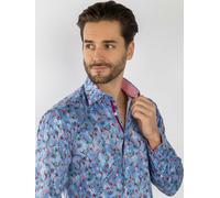 Claudio Lugli CL2578 Blue Tie Dye Flowers - Blue - Large