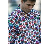 Claudio Lugli CL2621 Embroidery Skulls - 4XL - White