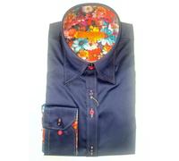 Claudio Lugli Classic Plain CLW2505 Womens Shirt - 16.0 - Navy