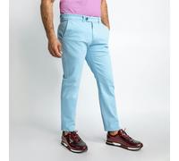 CLAUDIO LUGLI COLORED CHINO TROUSERS - 34L - Sky