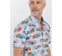 Claudio Lugli Cruise Liner Print Short Sleeve Shirt - White - Medium