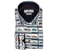 Claudio Lugli Famous Cars Print SHIRT-3XL-White