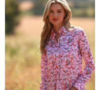 Claudio Lugli Flamboyance Of Flamingos Womens Print Shirt - Pink - 14.0