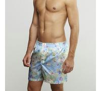 Claudio Lugli Flight Map Cotton Poplin Print Boxer Shorts - Sky - 3XL