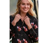 Claudio Lugli Flying Pheasant Womens Print Shirt - Black - 14.0