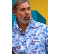 Claudio Lugli GREAT BRITAIN PRINT SHACKET - XXL