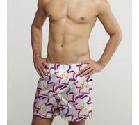 CLAUDIO LUGLI Heart Cotton Poplin Print Boxer Shorts in White | Size: Medium CLAUDIO LUGLI White M