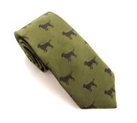Claudio Lugli Labrador Country Silk Neck-Tie by Van Buck - Green
