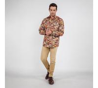 CLAUDIO LUGLI Men's Monaco Montage Print Shirt in Yellow | Size: Medium CLAUDIO LUGLI Yellow M