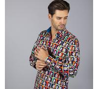 CLAUDIO LUGLI Men's Wwe: Sting Pop Art Print Shirt in Black | Size: Large CLAUDIO LUGLI Black L