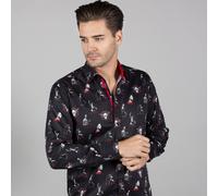 CLAUDIO LUGLI Men's Wwe: The Rock Icon Print Shirt in Black | Size: XL CLAUDIO LUGLI Black XL