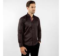 Claudio Lugli Midnight Club: Cross Beam Print Shirt - Black - Large