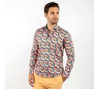 Claudio Lugli Misty Meadow Bloom Floral Print Shirt - Black - 3XL
