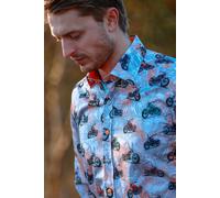Claudio Lugli Motorbike Multi Metal Works Print Shirt - Small