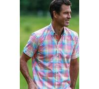 Claudio Lugli Multicolour Check Short Sleeve Shirt - XXL - White