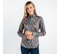 Claudio Lugli Multicolour Small Polkadot Womens Print Shirt - Grey - 18.0