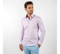 Claudio Lugli Pale Faint Shading Classic Shirt - Pink - XL