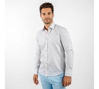Claudio Lugli Pastel Knitted Cotton Classic Shirt - Grey - Large