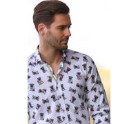 Claudio Lugli Pug Life Tencel Shirt - White - XL