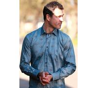 Claudio Lugli Racing Flag Motorsport Print Shirt - Large - Grey
