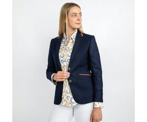 Claudio Lugli SIGNATURE EQUESTRIAN WOMENS JACKET WITH ELBOW PATCH - Navy - 10.0