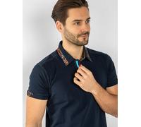 Claudio Lugli Signature Polo Shirt with Leaves Insert - 4XL