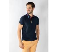 Claudio Lugli Signature Polo Shirt with Marble Insert - XXL - Navy