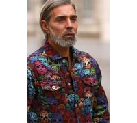 Claudio Lugli SKULL PRINT SHACKET - Large