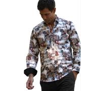 Claudio Lugli Steampunk City Print Shirt-XL-Brown
