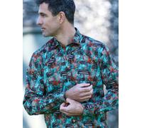 Claudio Lugli Steampunk Instrument Print Shirt - Aqua - XL
