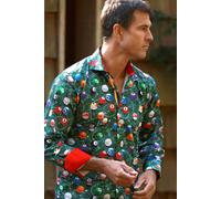 Claudio Lugli The Art of Snooker/Pool Print Shirt - Green - 6XL