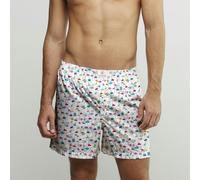 Claudio Lugli The Girl Face Cotton Poplin Print Boxer Shorts - White - 3XL