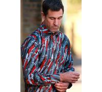 Claudio Lugli Turbo Tracks & Racing Flags Print Shirt - Medium