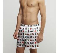 CLAUDIO LUGLI Vintage Cameras Cotton Poplin Print Boxer Shorts in White | Size: Large CLAUDIO LUGLI White L