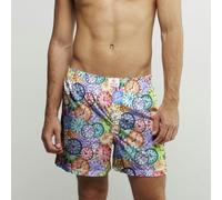 Claudio Lugli Vintage Clock Cotton Poplin Print Boxer Shorts - Purple - Small