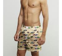 Claudio Lugli Vintage Cotton Poplin Print Boxer Shorts - Yellow - 3XL