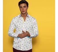 Claudio Lugli Worker Bee Print Shirt - XL - White