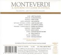 CLAUDIO MONTEVERDI: IL RITORNO DI ULISSE IN PATRIA NEW CD