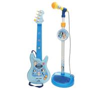 Reig Musicales Guitar And With Extendable Foot Bluey Adjustable Height 60x30x17 Cm Microphone Blue